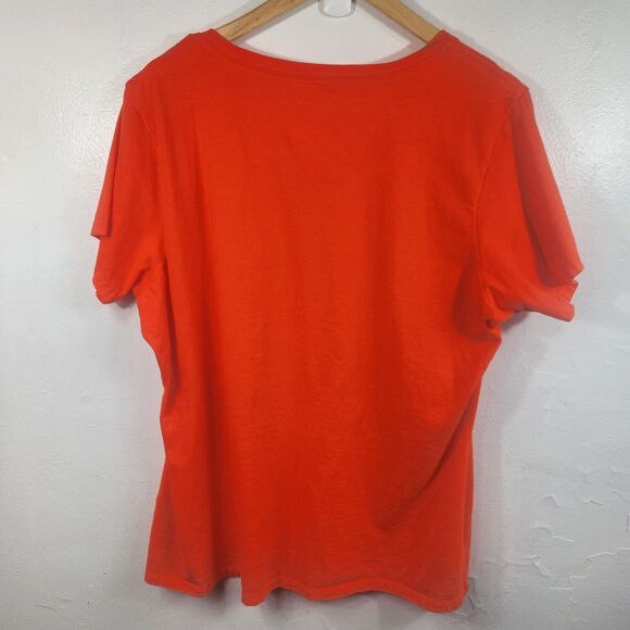 Fanatics Miami Hurricanes Ladies M V-Neck Orange T-shirt Size 2XL - Picture 5 of 5